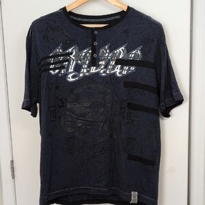 ✨ FREE WITH PURSHASE ✨OXYGEN NAVY BLUE T SHIRT SIZE X LARGE